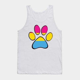 Pansexual Pride Paw Tank Top